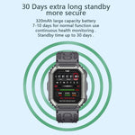 KR06 Wasserdichte Schrittzähler-Sport-Smartwatch, unterstützt Herzfrequenz-/Blutdruckmessung/Bluetooth-Anrufe