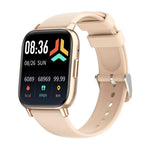 DM60 1,83 Zoll wasserdichte Smartwatch, unterstützt Körpertemperatur-, Herzfrequenz-, Blutsauerstoff- und Blutdruckmessung
