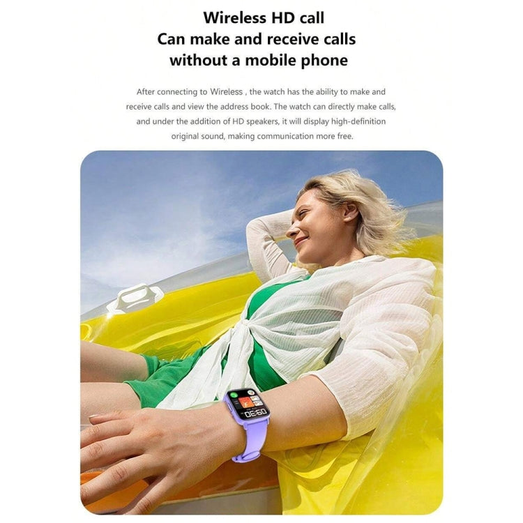 DM60 1,83 Zoll wasserdichte Smartwatch, unterstützt Körpertemperatur-, Herzfrequenz-, Blutsauerstoff- und Blutdruckmessung