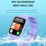 DM60 1,83 Zoll wasserdichte Smartwatch, unterstützt Körpertemperatur-, Herzfrequenz-, Blutsauerstoff- und Blutdruckmessung