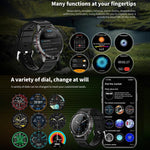 HAMTOD GT45 1,6 Zoll wasserdichte Smartwatch, unterstützt Bluetooth-Anrufe / Herzfrequenz- / Blutsauerstoffmessung