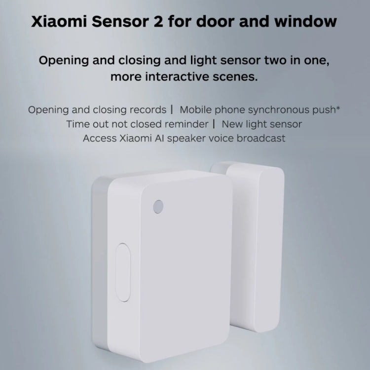 Original Xiaomi intelligenter Mini Tür- und Fenstersensor für Xiaomi Smart Home Suite Geräte, mit Xiaomi Multifunktions-Gateway Nutzung (CA1001)