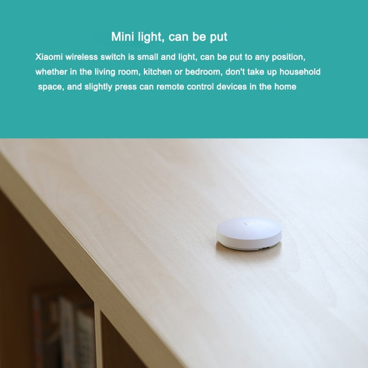 Original Xiaomi Mijia Intelligenter Mini-Drahtlos-Schalter für Xiaomi Smart Home Suite Geräte, mit dem Xiaomi Multifunktionalen Gateway (CA1001)