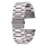 For Fitbit Blaze Smart Watch Butterfly Buckle 3 Beads Stainless Steel Watchband