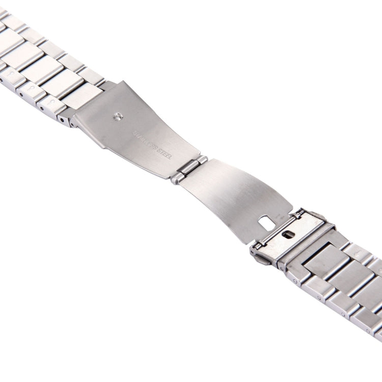 22mm Three Flat Buckle For Samsung Gear S2 Classic Smart Watch Butterfly Buckle 3 Beads Stainless Steel Watchband