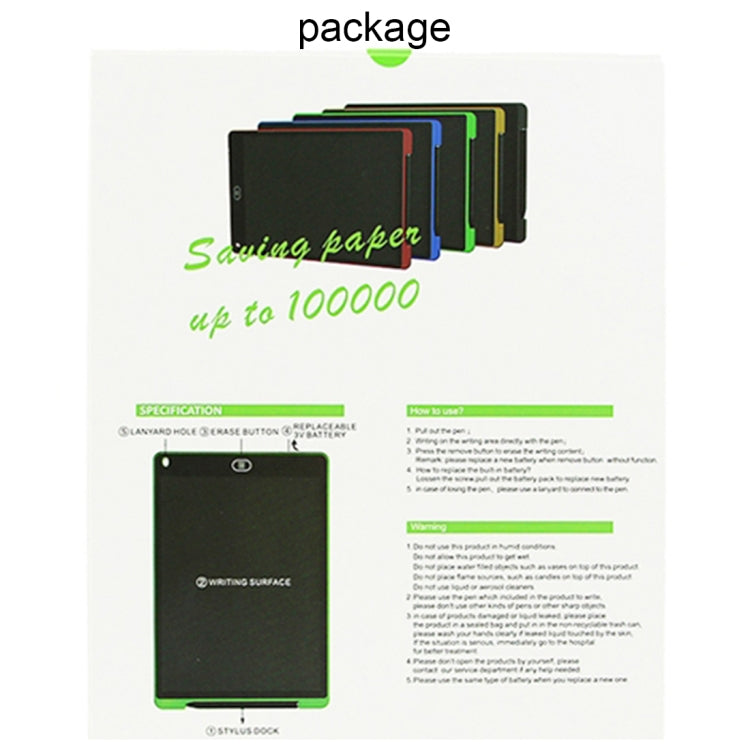 Tragbares 12-Zoll-LCD-Schreibtablett Zeichnung Graffiti Elektronisches Handschrift-Pad Nachrichten Grafikboard Entwurfspapier mit Schreibstift, 12 Zoll Blau, 12 Zoll Rot, 12 Zoll Weiß, 12 Zoll Schwarz, 12 Zoll Grün