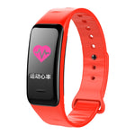 CHIGU C1Plus Fitness Tracker 0.96 inch IPS Screen Smartband Bracelet, IP67 Waterproof, Support Sports Mode / Blood Pressure / Sleep Monitor / Heart Rate Monitor / Fatigue Monitor / Sedentary Reminder, C1 Plus Red, C1 Plus Black, C1 Plus Blue           ...