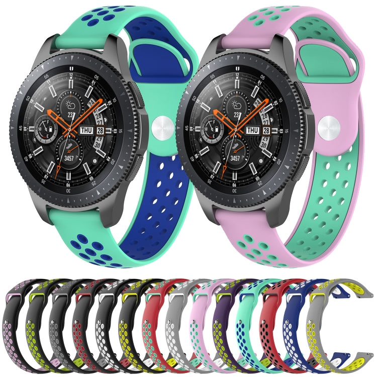 Zweifarbiges Uhrenarmband für Galaxy Watch 46 mm, für Galaxy Watch 46 mm