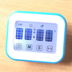 Küchen-Timer, digitaler Wecker, großes LCD-Touchscreen-Display mit Nachtlicht zum Kochen und Backen