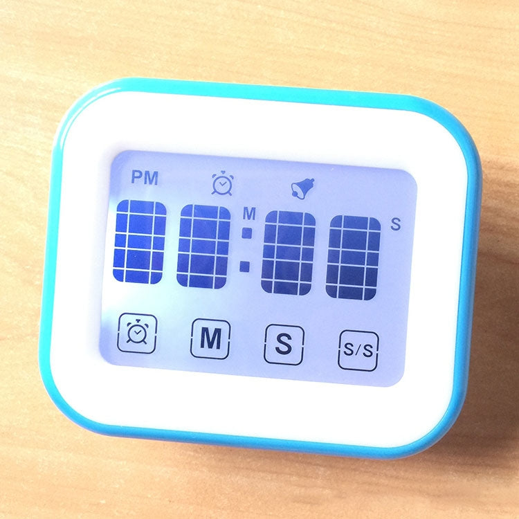 Küchen-Timer, digitaler Wecker, großes LCD-Touchscreen-Display mit Nachtlicht zum Kochen und Backen