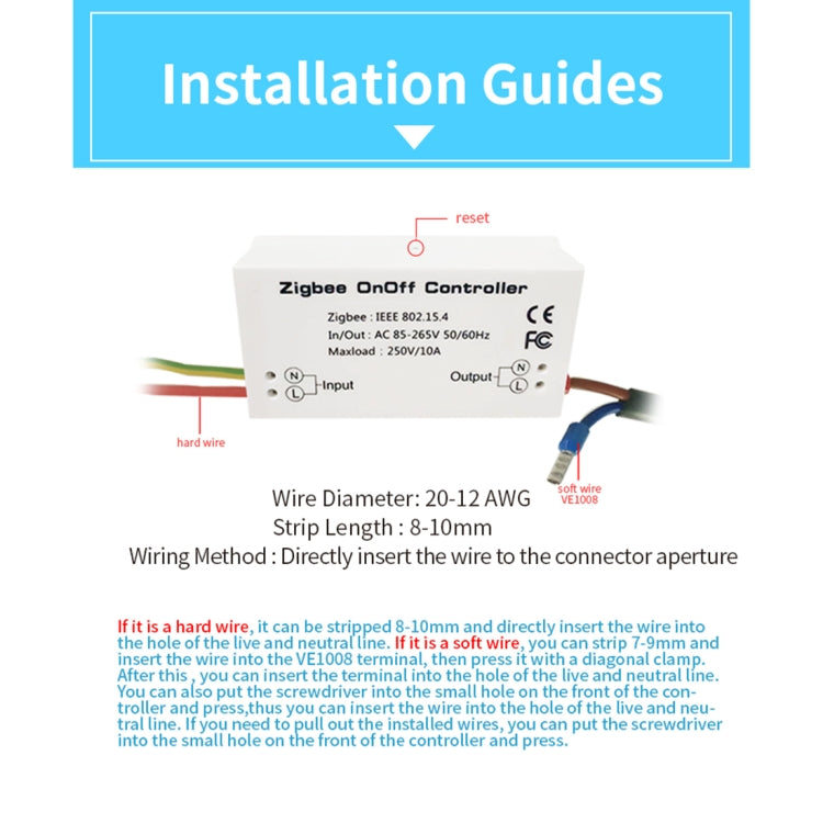 85-265V 50-60Hz IEEE 802.15.4 Zigbee Smart Wireless Schaltersteuerung