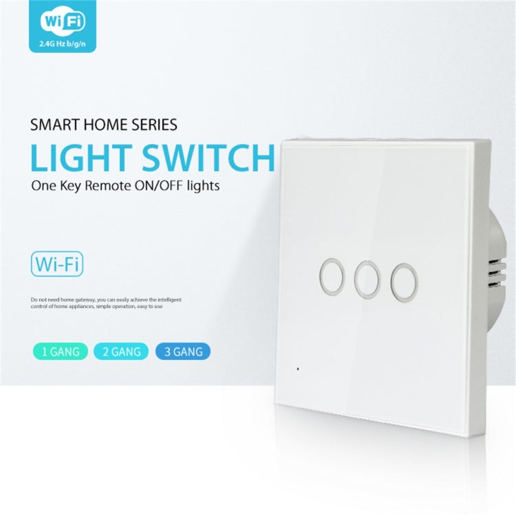 NEO NAS-SC03W Kabelloser WiFi EU Smart Lichtsteuerungsschalter 3-fach, 3-fach