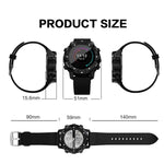 S3 1,39 Zoll OLED-Display Bluetooth-Smartwatch, IP67 wasserdicht, unterstützt Kompass / Herzfrequenzmesser / SIM-Karte / GPS-Navigation, kompatibel mit Android- und iOS-Telefonen