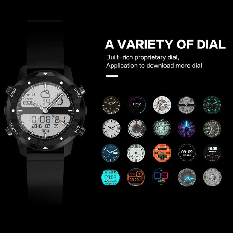 S3 1,39 Zoll OLED-Display Bluetooth-Smartwatch, IP67 wasserdicht, unterstützt Kompass / Herzfrequenzmesser / SIM-Karte / GPS-Navigation, kompatibel mit Android- und iOS-Telefonen