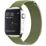 Magnetisches Edelstahl-Armband im Milanaise-Stil für Apple Watch Series 10 (42 mm), 9, 8 und 7 (41 mm), SE 3, SE 2, 6, SE, 5 und 4 (40 mm) sowie 3, 2 und 1 (38 mm) und weitere Modelle.