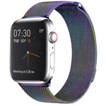 Magnetisches Edelstahl-Armband im Milanaise-Stil für Apple Watch Series 10 (42 mm), 9, 8 und 7 (41 mm), SE 3, SE 2, 6, SE, 5 und 4 (40 mm) sowie 3, 2 und 1 (38 mm) und weitere Modelle.