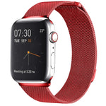 Magnetisches Edelstahl-Armband im Milanaise-Stil für Apple Watch Series 10 (42 mm), 9, 8 und 7 (41 mm), SE 3, SE 2, 6, SE, 5 und 4 (40 mm) sowie 3, 2 und 1 (38 mm) und weitere Modelle.
