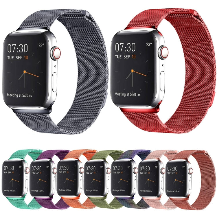 Magnetisches Edelstahl-Armband im Milanaise-Stil für Apple Watch Series 10 (42 mm), 9, 8 und 7 (41 mm), SE 3, SE 2, 6, SE, 5 und 4 (40 mm) sowie 3, 2 und 1 (38 mm) und weitere Modelle.