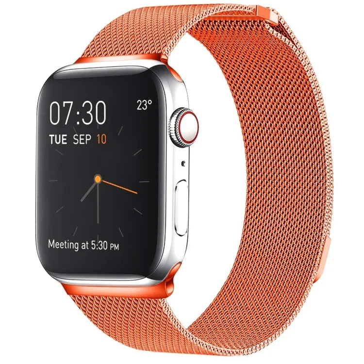 Magnetisches Edelstahl-Armband im Milanaise-Stil für Apple Watch Ultra 49 mm &amp; Watch Ultra 2 49 mm / Series 10 46 mm / 9 &amp; 8 &amp; 7 45 mm / SE 3 &amp; SE 2 &amp; 6 &amp; SE &amp; 5 &amp; 4 44 mm / 3 &amp; 2 &amp; 1 42 mm