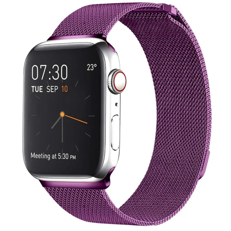 Magnetisches Edelstahl-Armband im Milanaise-Stil für Apple Watch Ultra 49 mm &amp; Watch Ultra 2 49 mm / Series 10 46 mm / 9 &amp; 8 &amp; 7 45 mm / SE 3 &amp; SE 2 &amp; 6 &amp; SE &amp; 5 &amp; 4 44 mm / 3 &amp; 2 &amp; 1 42 mm
