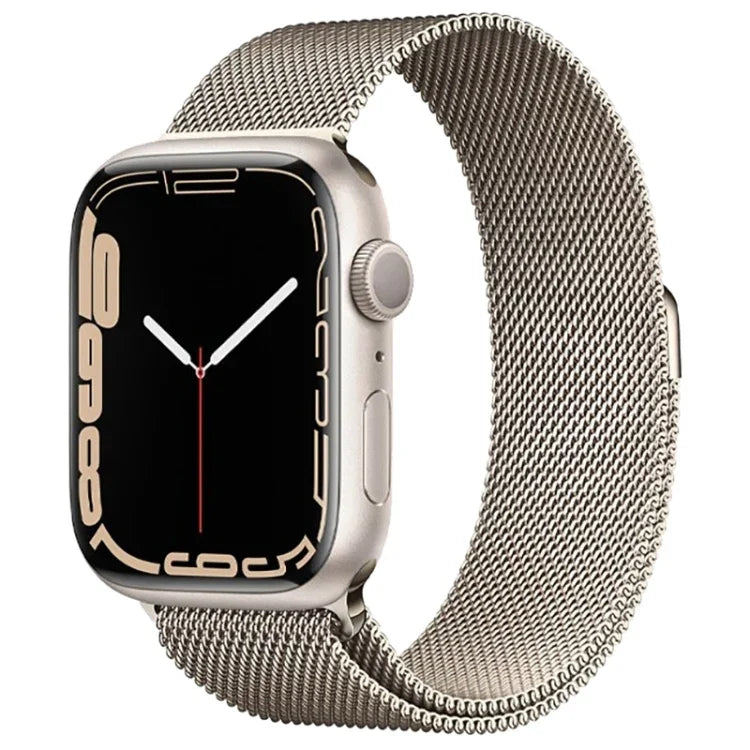 Magnetisches Edelstahl-Armband im Milanaise-Stil für Apple Watch Ultra 49 mm &amp; Watch Ultra 2 49 mm / Series 10 46 mm / 9 &amp; 8 &amp; 7 45 mm / SE 3 &amp; SE 2 &amp; 6 &amp; SE &amp; 5 &amp; 4 44 mm / 3 &amp; 2 &amp; 1 42 mm