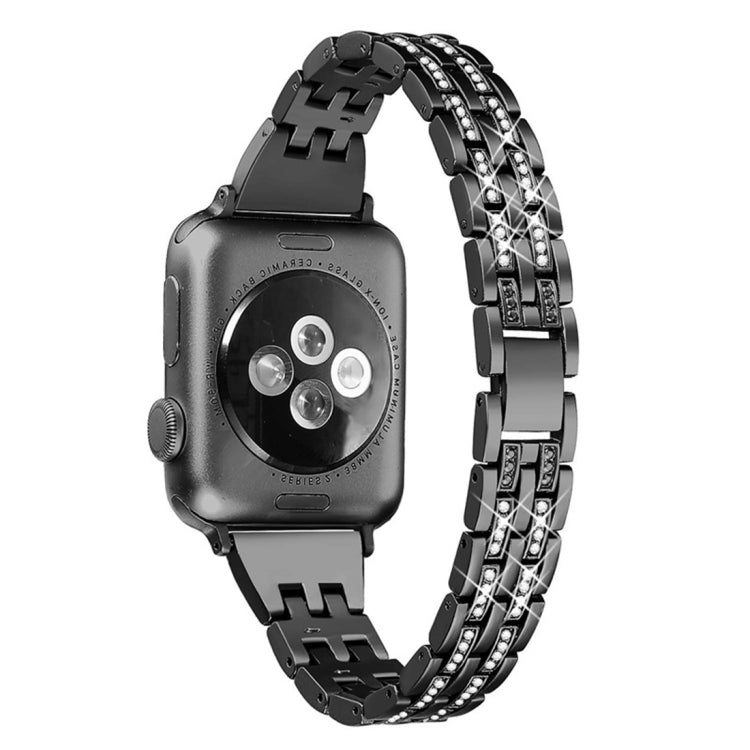 Buntes Diamant Edelstahl Uhrenarmband für Apple Watch Series 7 41mm / 6 & SE & 5 & 4 40mm / 3 & 2 & 1 38mm