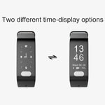 TLW T6 Fitness-Tracker mit 0,96-Zoll-OLED-Display, Smart-Armband, unterstützt Sportmodus, EKG, Herzfrequenzmessung, Blutdruckmessung und Schlafüberwachung. Erhältlich in Schwarz, Blau und Rot.