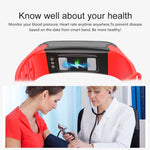 TLW T6 Fitness-Tracker mit 0,96-Zoll-OLED-Display, Smart-Armband, unterstützt Sportmodus, EKG, Herzfrequenzmessung, Blutdruckmessung und Schlafüberwachung. Erhältlich in Schwarz, Blau und Rot.