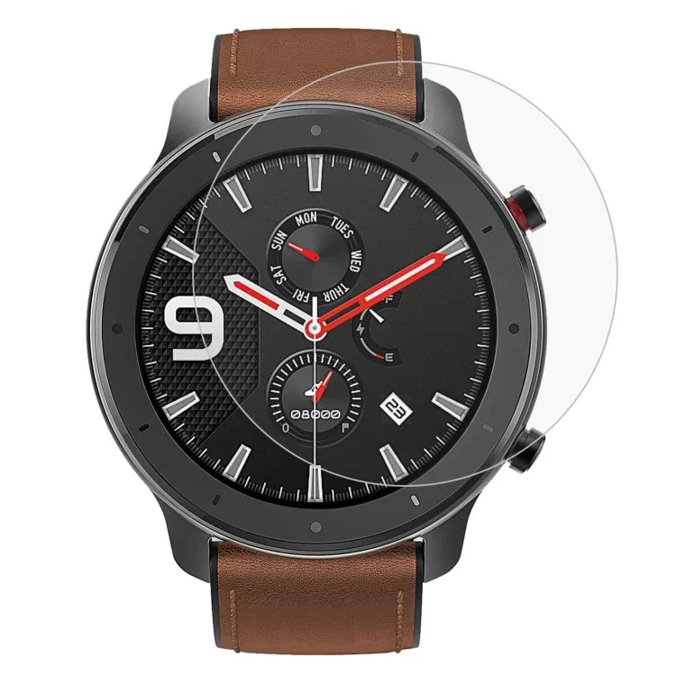 Für Amazfit GTR 47 mm 0,26 mm 2,5D 9H Displayschutzfolie aus gehärtetem Glas, für Amazfit GTR 47 mm