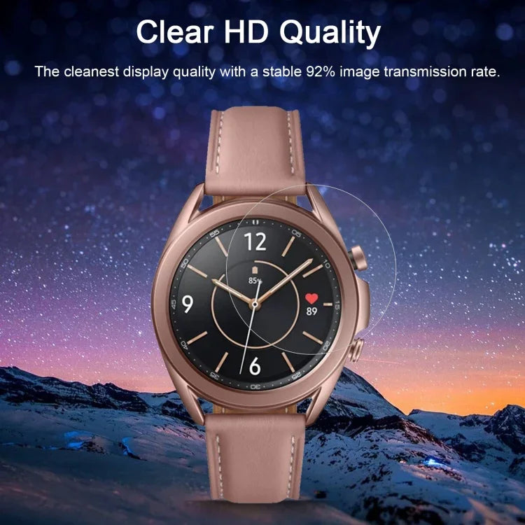Für Samsung Galaxy Watch3 45 mm 0,26 mm 2,5D 9H Displayschutzfolie aus gehärtetem Glas, für Samsung Galaxy Watch3 45 mm
