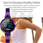 AK15 Modisches Smart-Armband für Damen, 1,08-Zoll-Farb-LCD-Bildschirm, IP67 wasserdicht, unterstützt Herzfrequenzmessung, Schlafüberwachung und Fernauslöser für Fotos