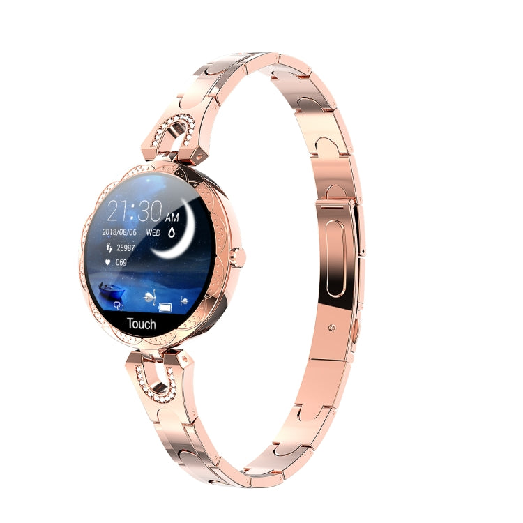 AK15 Modisches Smart-Armband für Damen, 1,08-Zoll-Farb-LCD-Bildschirm, IP67 wasserdicht, unterstützt Herzfrequenzmessung, Schlafüberwachung und Fernauslöser für Fotos