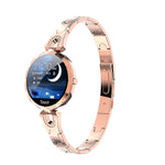 AK15 Modisches Smart-Armband für Damen, 1,08-Zoll-Farb-LCD-Bildschirm, IP67 wasserdicht, unterstützt Herzfrequenzmessung, Schlafüberwachung und Fernauslöser für Fotos