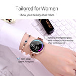 AK15 Modisches Smart-Armband für Damen, 1,08-Zoll-Farb-LCD-Bildschirm, IP67 wasserdicht, unterstützt Herzfrequenzmessung, Schlafüberwachung und Fernauslöser für Fotos