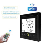 BHT-002GALW 3A Load Water Heating Type LCD Digital Heating Room Thermostat with Time Display, WiFi Control, BHT-002GBLW 3A (Black) Water Heating Type, BHT-002GBLW 3A (White) Water Heating Type
