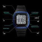 SKMEI 1278 Modische Outdoor 50m Wasserdichte Digitaluhr Studenten Sport Armbanduhr Unterstützt 5 Gruppen Wecker