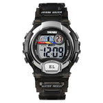 SKMEI 1450 Damen Transparente Digitaluhr 50m Wasserdichte Sportuhr mit LED-Licht