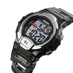 SKMEI 1450 Damen Transparente Digitaluhr 50m Wasserdichte Sportuhr mit LED-Licht