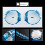SKMEI 1450 Damen Transparente Digitaluhr 50m Wasserdichte Sportuhr mit LED-Licht