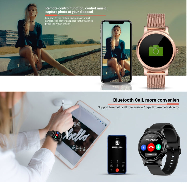 SMA-R2 Smartwatch mit 1,3-Zoll-IPS-Display, IP65 wasserdicht, unterstützt Anruf- und Nachrichtenbenachrichtigungen, Dual-Mode Bluetooth 3.0 + 4.0, Schlafüberwachung und Bewegungserinnerung