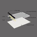 2,2W 5V LED Dimmbares A5 Acryl-USB-Leuchttisch mit drei Helligkeitsstufen für Anime-Skizzen und Zeichnungen