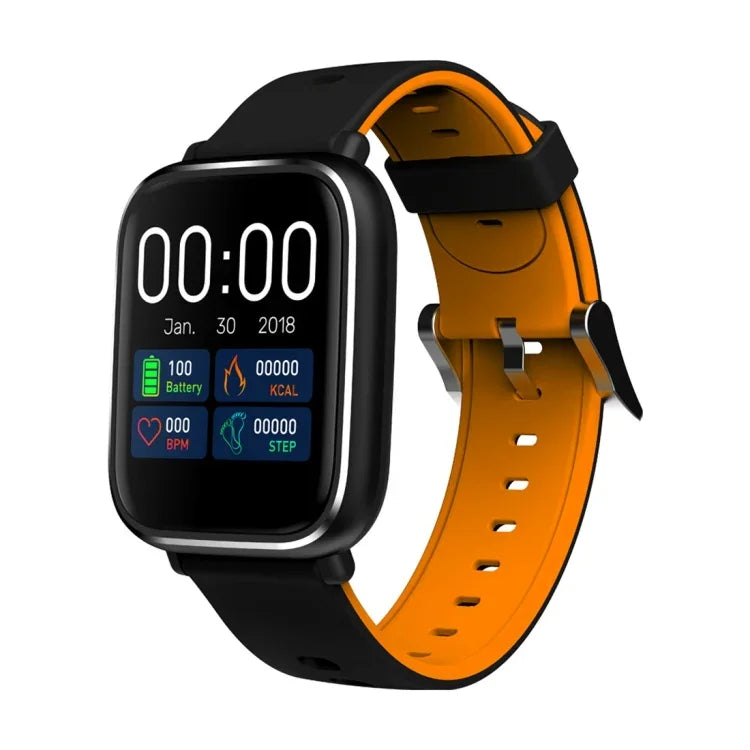 Q58S Smartwatch mit 1,3-Zoll-TFT-Touchscreen, IP67 wasserdicht, unterstützt Anruferinnerung, Herzfrequenzmessung, Blutdruckmessung und Schlafüberwachung.