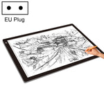 23W 12V LED Drei Helligkeitsstufen Dimmbares A2 Acryl-Leuchttablett Anime Skizzen Zeichenbrett, EU Stecker, EU Stecker