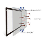 23W 12V LED Drei Helligkeitsstufen Dimmbares A2 Acryl-Leuchttablett Anime Skizzen Zeichenbrett, EU Stecker, EU Stecker