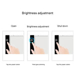 3,5 W 5 V LED USB, dreistufig dimmbar, A4-Acryl-Kopierboards für Anime-Skizzen mit 1,5 m USB-Kabel und Netzteil, Kopierboards mit 1,5 m USB-Kabel und Netzteil