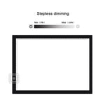 A3 8W 5V LED USB Stepless Dimming Acrylic Scale Copy Boards Anime Sketch Drawing Sketchpad with USB Cable & Power Adapter, Stepless Dimming with USB Cable & Power Adapter