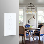 TC120 Wifi intelligenter Lichtschalter Glas-Touchpanel Sprachsteuerung kabelloser Wandschalter kompatibel mit Alexa Echo / Google Home