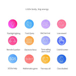 Q12B Smartwatch mit 1,44-Zoll-Farbdisplay für Kinder, unterstützt LBS-Ortung, Zwei-Wege-Wahl, Erste-Hilfe-Funktion per Knopfdruck, Sprachüberwachung und die Setracker-App.