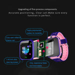Q12B Smartwatch mit 1,44-Zoll-Farbdisplay für Kinder, unterstützt LBS-Ortung, Zwei-Wege-Wahl, Erste-Hilfe-Funktion per Knopfdruck, Sprachüberwachung und die Setracker-App.