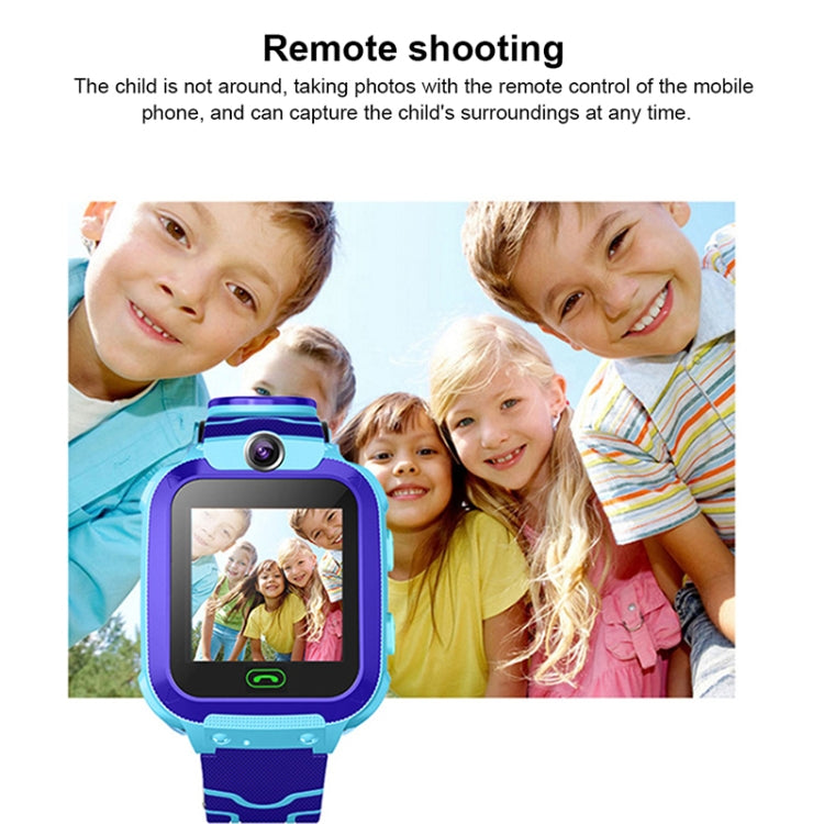 Q12 Smartwatch mit 1,44-Zoll-Farbdisplay für Kinder, nicht wasserdicht, unterstützt LBS-Ortung, Zwei-Wege-Wahl, SOS, Sprachüberwachung und die Setracker-App.